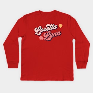 Loretta Vintage Kids Long Sleeve T-Shirt